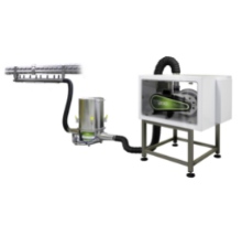 High efficiency ionizing rinser system by Paxton Products for cap drying and can drying